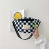 Riñonera Infantil Popular en Internet Hermosa Clásica Coreana Cuadros Bolso de Hombro para Niños Moda Tendencia Estilo Deportivo Riñonera
