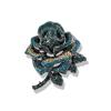Broche de rosa de estilo criativo da indústria pesada plana transfronteiriça vintage estilo nacional strass flor pin terno jaqueta corpete