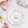 Nueva olla de cerámica rosa con platillo para café, ideal como regalo, estilo retro francés para la tarde.