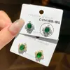 Pendientes de aguja de plata con circonita exquisita con diseños de oso, lazo, trébol de cuatro hojas, mariposa, perla y borla, pendientes de nicho de lujo ligero