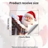 Adesivos eletrostáticos personalizados com tema de Natal feitos sob encomenda com base nos seus designs e amostras, Adesivos de vidro do Papai Noel para decoração de janela