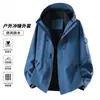 Tecyun 2026 nuevo modelo Chaqueta de montaña tres en uno para hombre Qingniao, a prueba de viento e impermeable, para exteriores, adecuada para primavera, otoño e invierno