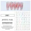 Celebridad en línea uñas hellokitty pegatinas dedo medio vertical gato KT lindo gatito gatito parte trasera adhesiva pegatinas de uñas flor joyería