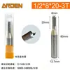 Cuchilla de Corte de Tres Hojas Arden Tct Cabezal de Corte para Máquina de Recorte para Carpintería Máquina de Grabado Cuchilla Ranuradora Rompevirutas de Acero de Tungsteno