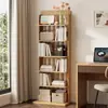 Estante de Armazenamento para Estudo em Casa Prateleira Multifuncional de Chão com Apoio na Parede Estante Integrada para Livros Prateleira Simples para Armazenamento na Sala de Estar