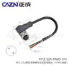 Conector Estanco Moldeado Zhengcheng M12 Recto Codo 3P4 Pines 5 Agujeros 8 Núcleos 17 Núcleos Ip67 Enchufe de Aviación Macho y Hembra