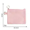 Bolsa de Moedas DIY Bolsa de Lona em Branco Estojo para Papelaria de Estudante Bolsa de Mão para Maquiagem Tecido de Algodão Cor Sólida Bolsa para Armazenamento de Documentos