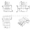 Esqueleto Transformador Ee16-10 Esqueleto Fuente de Alimentación Ampliada Ee Esqueleto Vertical de 3+3 Pines con Patas en L