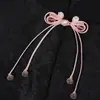Botón de Cheongsam, botón de tela de cola larga de cristal cosido a mano de nuevo estilo chino, botón tradicional de Hanfu, accesorio para prenda de vestir