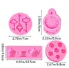 Molde de Silicone de Engrenagem de Relógio de Flor de Rosa Chave DIY Folha Bolo Chocolate Decoração Forma de Assar
