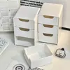 Caja de Almacenamiento de Escritorio Tipo Cajón Caja de Almacenamiento de Acrílico Tocador de Casa Caja Pequeña a Prueba de Polvo para Labiales Cosméticos