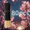 [Artículo Caliente Transfronterizo] Incienso en Varilla de Bambú Flor de Cerezo Negra 20 Piezas/Paquete Varillas de Incienso 50 Piezas con Etiqueta para Envío Directo