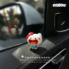 Adorno de Gato de Boca Grande Lindo para Coche Decoración Creativa de Dibujos Animados para Tablero de Coche Accesorio Divertido para Coche para Niñas