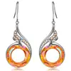 Europeu e americano Shijia criativo novos brincos de moda cross-border colorido cristal fênix brincos estilo étnico jóias pássaro morto-vivo