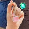 Llavero colgante de Tetris de nueve teclas de moda en colores macaron, accesorio de juguete de botón para aliviar el estrés, venta al por mayor
