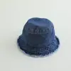 2025 Nuevo Sombrero de Pescador Vintage de Corea del Sur Sombrero de Pescador de Mezclilla Vieja Estilo Occidental Sombrero de Sol para Viaje Sombrero de Pescador para Niños