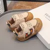 Zapatos para Niños Zapatos Deportivos Superficie de Cuero Impermeables Niños Pequeños Niñas Bebé Zapatos para Caminar Estilo Primavera y Otoño Zapatos de Skate para Niños Estilo de Moda