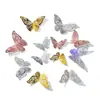 Pegatinas de Pared de Mariposa Estéreo 3D Decorativas de Alta Gama Autoadhesivas para Decoración del Hogar Boda Pegatinas de Fondo Papel Tapiz DIY