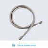 Mangueira de chuveiro de aço inoxidável mangueira de chuveiro à prova de explosão bico de chuveiro tubo de água mangueira de metal galvanizado 1,5 m 2/3 m