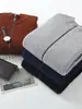 Nuevo Cárdigan Grueso de Lana 100% para Hombre para Otoño e Invierno con Cuello Alto, Cremallera, Bolsillos, Suéter de Punto Holgado de Moda