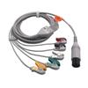 Monitor compatível Mindray PM70009000/MEC1000 Jinkewei Buckle ECG Lead Line 6 pinos 3 derivações