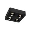 Lâmpada LED três ou quatro focos downlight de sobrepor quadrado minimalista ultrafina quarto sala de estar sem lâmpada principal lâmpada de furo de sobrepor anti-reflexo
