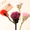 Pincel de Maquiagem Flor de Rosa Novo Modelo Transfronteiriço, Pincel para Pó, Pincel para Nail Art, Pincel de Remoção de Pó, Cabo Galvanizado Fábrica