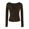 Estilo Coreano Chica Picante Vibe Cuello Alto Sin Mangas Chaleco para Mujer Principios de Otoño Adelgazante Manga Larga Cárdigan Moda Conjunto de Dos Piezas