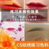 CS Práctica Color Bordado Semipermanente Cejas Decoloración Color de Labios Niebla Cejas Línea de Ojos Labios Fácil Coloreado Suministros Herramientas