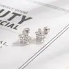 Hensen Girl Estrella Dulce Recogiendo Gato Trayectoria de Meteoro Zirconia Micro-Pavimentada Diseño de Estilo Ins Nicho Enlace Personalizado