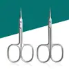 Cortador de Cutícula Apontado Ultrafino para Remover Peles Mortas e Unhas Encravadas, Removedor de Pele Morta Estilo Russo, Tesoura de Unha de Aço Inoxidável para Manicure Profissional