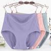 Cintura alta Plus Size Roupa interior para meninas gordinhas Algodão feminino Shorts femininos de meia-idade e idosos Cuecas sem costura de meia-idade Algodão puro
