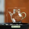 Tetera de vidrio de borosilicato al por mayor de fábrica tetera transparente simple para el hogar tetera pequeña individual para una persona