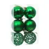 Decoração de bola de Natal oca galvanizada 6cm8cm bola de plástico colorida pingente de árvore de Natal suprimentos de decoração de feriado