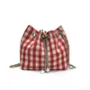 Bolso Pequeño de Verano para Mujer 2025 Nuevo Bolso de Cubo de Cadena de Alta Calidad Moda Nicho Versátil Trendy Bolso Cruzado