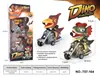 Juguete de motocicleta de dinosaurio para niños transfronterizo, de fricción, todoterreno de simulación, dinosaurio de cuatro ruedas, de fricción, para niños