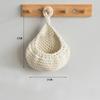 Rede Ninho de Pássaro de Corda de Algodão, Bolsa Rede Gota d'Água, Bolsa de Armazenamento de Frutas e Vegetais Crochê com Corda de Cânhamo, Bolsa de Pendurar na Parede para Plantas, Bolsa Rede de Corda de Cânhamo