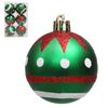 Atacado transfronteiriço 6cm bola de Natal pintada adereços de decoração enfeites de árvore de Natal bola de Natal bola de plástico metalizado
