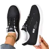 Nuevos Zapatos Casuales Planos de Algodón Cálido para Mujer Otoño/Invierno 2026 Cruzados de Gran Tamaño con Cordones Zapatos de Estudiante