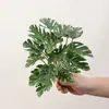 Plantas Verdes Artificiales Hojas de Potos Hojas de Tortuga Paisajismo Micro Paisaje Inserción en el Suelo Hojas de Loto Guanyin Decoración del Hogar Plantas en Maceta Plantas Artificiales