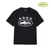 Marca Americana da Moda Corteiz Estampa de Navio de Cruzeiro Alcatraz Camiseta Casual Esportiva Solta de Manga Curta para Casal