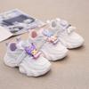 Zapatos Blancos para Niñas Otoño 2024 Nuevo Dibujo Animado Malla Transpirable Tenis para Niños Combinación con Todo Casual Zapatos Torre