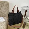 Bolsa de Lona Grande Capacidade Feminina 2026 Nova de Verão Casual Bolsa de Mão Tote para Escola Trabalho Bolsa Transversal
