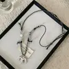 Nuevo Collar con Colgante de Caballo de Plata de Cuerda Tejida para Mujer Largo Diseño de Nicho Accesorios de Halter Cadena Dulce y Fresca para Suéter