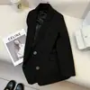 Blazer feminino transfronteiriço, novo top versátil para exportação, primavera e outono, de alta qualidade, plus size, casual, jaqueta de terno elegante