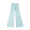 Pantalones de Traje Negros Acampanados para Mujer, de Cintura Alta, Caídos, Nuevo Estilo 2025, Pantalones Acampanados Finos Casuales para Primavera y Verano