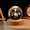 Planeta Natal alce bola de cristal luminosa escultura interna 3D luz noturna fazendo decoração de mesa aniversário Dia dos Namorados presente
