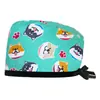 AliExpress Gorro Quirúrgico de Algodón Estampado Ajustable para Mujeres con Cabello Largo Bolsa para el Cabello Dentista Clínica Dental Gorro Opaco Hombres