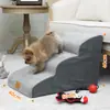 Perro Arriba y Abajo Junto a Escalera para Mascotas Rampa Escalón Cama para Perros Gato Escalera de Tela