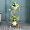 Soporte de Flores de Hierro Forjado para Sala de Estar, Estante de Almacenamiento de Piso para Interior del Hogar y Balcón, Soporte de Plantas de Múltiples Niveles para Colocar Plantas Verdes y Macetas